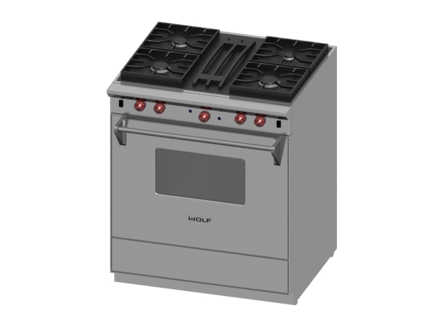 Small baking oven 3d rendering