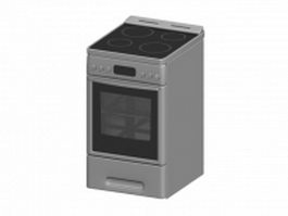 Electric bread oven 3d model preview