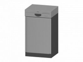 Free standing home dish washing machine 3d preview