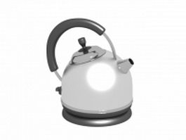 Stainless electric water kettle tea pot 3d model preview