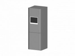 Home combined refrigerator 3d model preview
