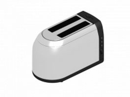 Two slice bread logo toaster 3d model preview