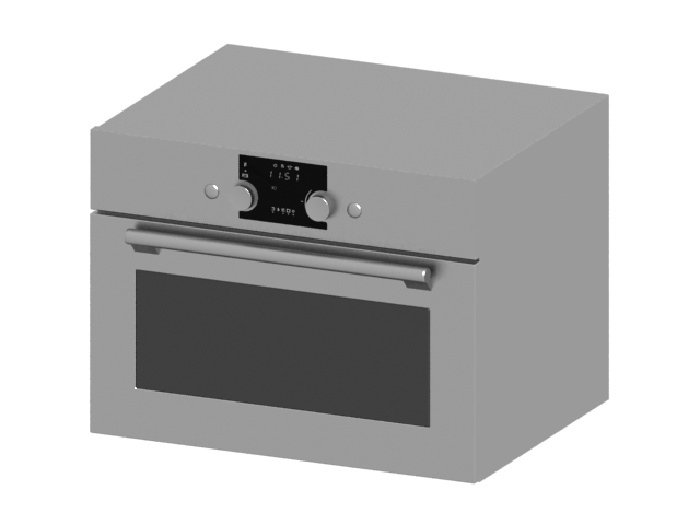 Industrial microwave oven 3d rendering