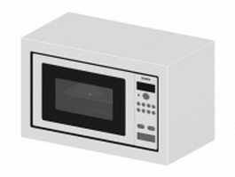 Bosch microwave oven 3d model preview