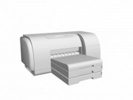 HP laser printer 3d model preview