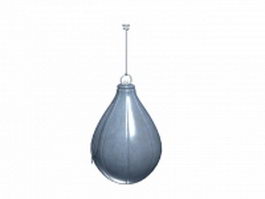 Leather punching bag 3d model preview