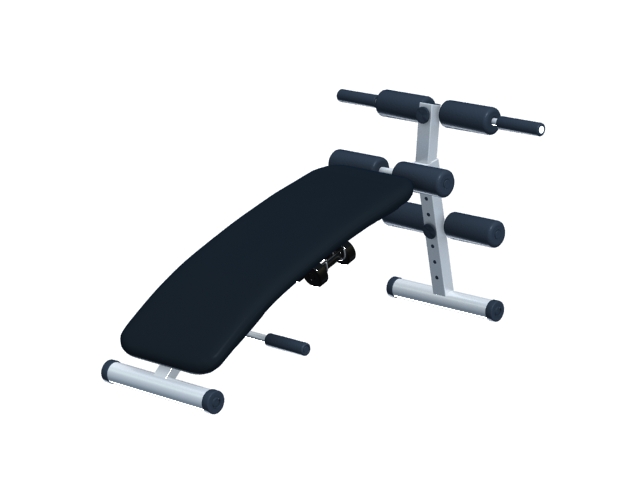 Multifunction exercise bench 3d rendering