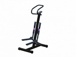 Fitness stepper with handle 3d model preview