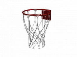 Basketball net and hoop 3d preview