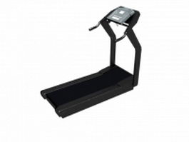 Running machine electrized treadmill 3d model preview