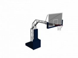 Hydraulic basketball stand 3d preview