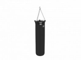 Boxing punching bag 3d model preview