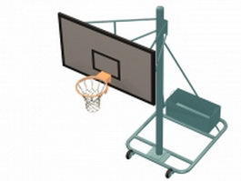 Gymnasiums basketball stand 3d preview