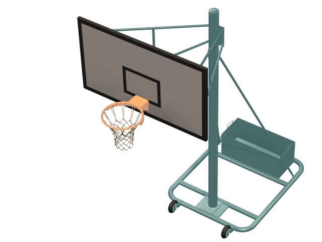 Gymnasiums basketball stand 3d model - CadNav