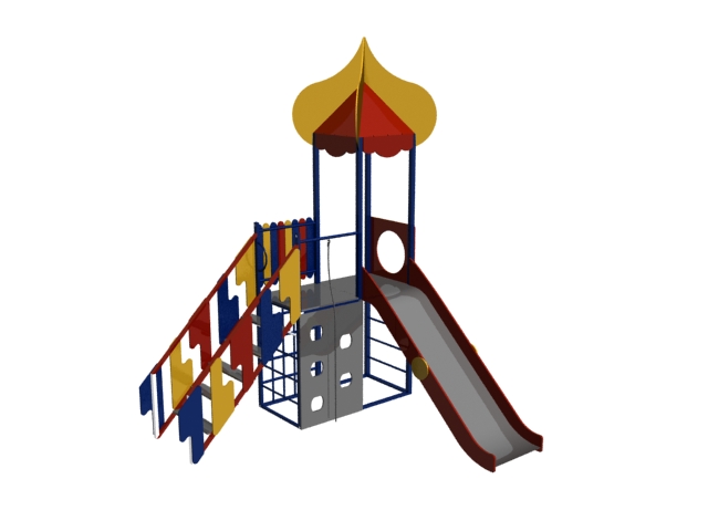 Children playground slide 3d model 3dsMax files free