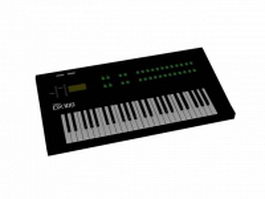 Yamaha DX-100 keyboard 3d preview