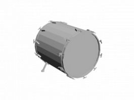 Kick drum 3d model preview