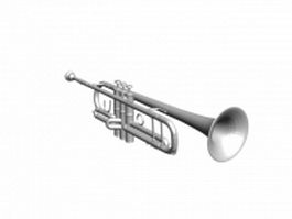 Pocket trumpet 3d model preview