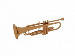 Standard trumpet 3d model preview