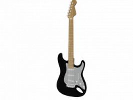 Electric guitar 3d model preview