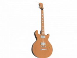 Steel-string electric guitar 3d model preview