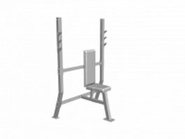 Upright bench press bench 3d preview