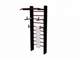 Gym wall bars 3d preview