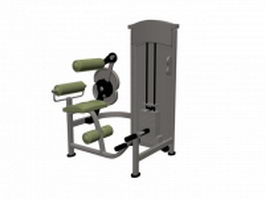 Seated row cable machine 3d model preview