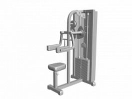 Seated chest fly machine 3d preview