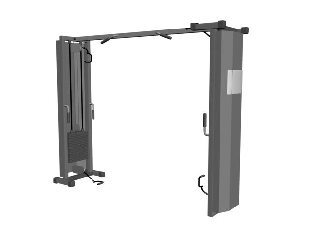 Gym cable crossover machine 3d model 3ds files free download