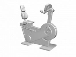 Magnetic exercise bike 3d model preview