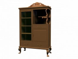 Classical cupboard 3d model preview