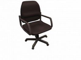 Office typist chair 3d model preview