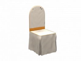 Clothed wedding chair 3d preview