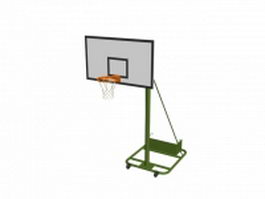 Basketball rack 3d model preview