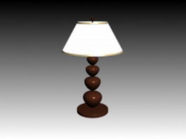 Classical table lamp 3d model preview