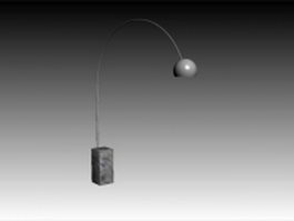 Metal halide arc floor lamp 3d preview