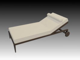 Indoor modern daybed 3d preview