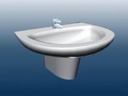 Lavatory washbowl 3d preview