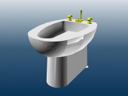 Modern bidet 3d preview