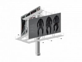 Image billboard advertising 3d model preview