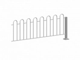 Road crash barrier 3d model preview