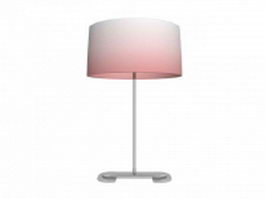 Pink table lamp 3d model preview