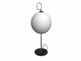 Sphere table lamp 3d model preview