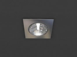 Recessed square led downlight 3d preview