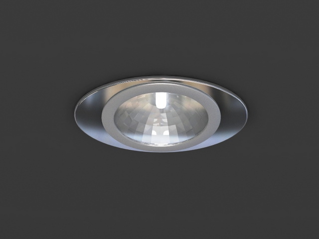 Dimmable led downlight 3d rendering