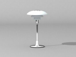 Table chrome light 3d model preview
