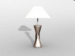 Bronze table lamp 3d model preview