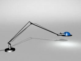 Foldable work table lamp 3d model preview