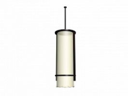 Cylindrical pendant lamp 3d model preview